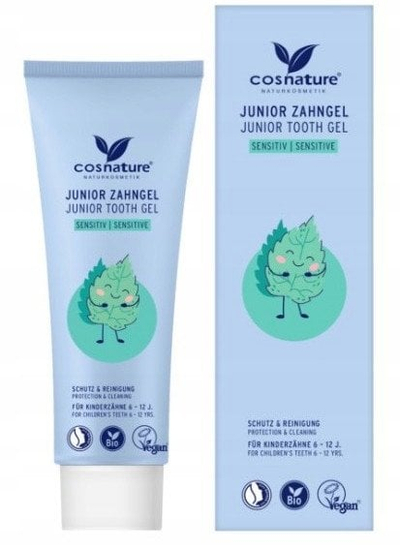 Xhel dhëmbësh Cosnature, kamomil dhe nenexhik, me fluor, 75ml