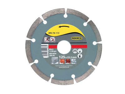 Disk prerës Modeco URAN MN-78-112, 115mm, segment diamant