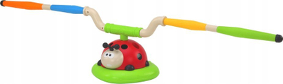 Lodër sportive Leantoys Ladybug 3n1, kërcim me litar, set për hedhje në shenjë, shumëngjyrëshe