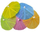 Ombrella dekorative për pije Hawaii MIX, set 144 copë, shumëngjyrëshe