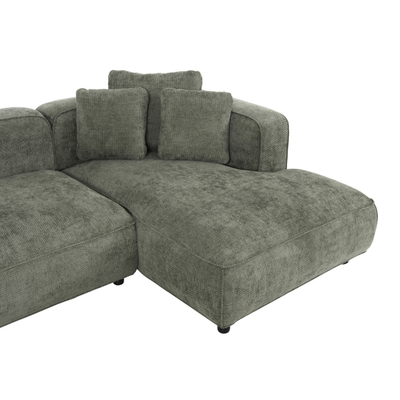 Divan këndor Grace 252×105–160×70–90 cm (HM3280.05R), gjelbër