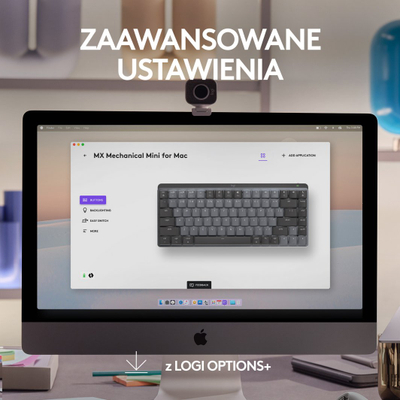 Tatierë Logitech MX Mechanical Mini për Mac, gri 
