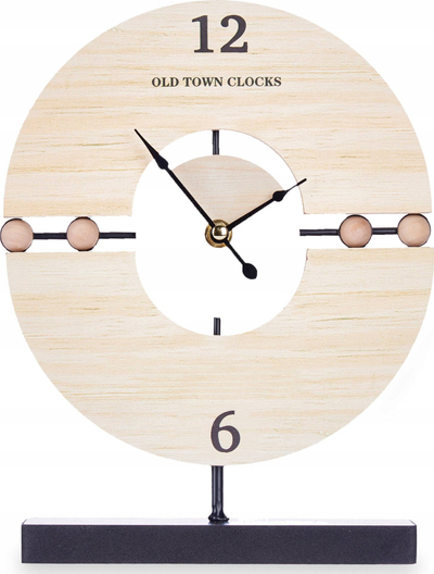 Orë tavoline Gift Decor Old Town Clocks, MDF, 20.5 x 26.5 x 7 cm, dru i çelët