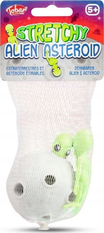 Lodër Tobë Stretchy Alien Asteroid, set me 3 copë, antistres, jeshile