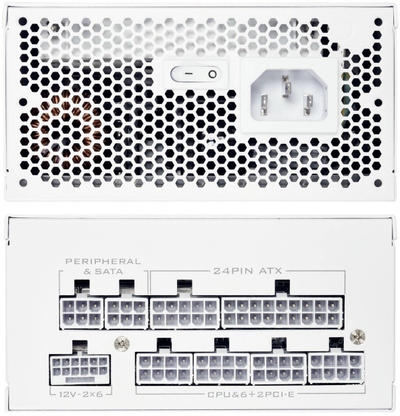 Furnizues energjie Lian Li SP850 V2, 850W, 80 Plus Gold, i bardhë