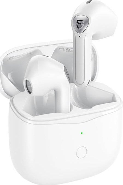 Kufje wireless Soundpeats Air3, Bluetooth 5.2, me kuti karikimi, të bardha