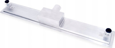 Syfon linear dushi Vendita Aveeo Posto 500, çelik inox AISI 304, kapak dyanshëm, argjendtë