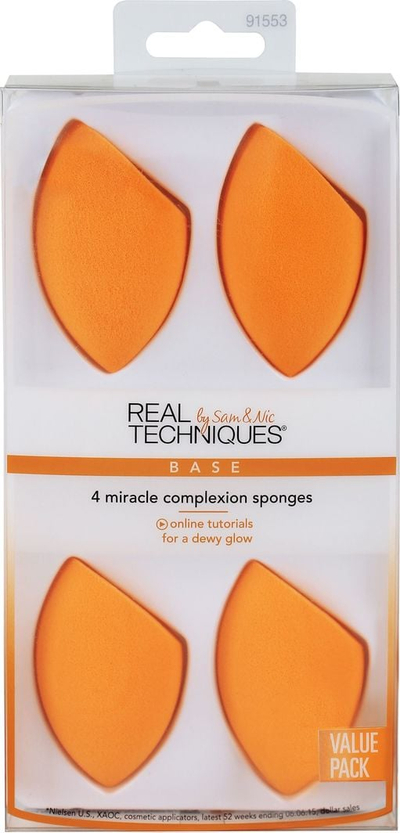 Sfungjer grimi Debenhams Miracle Complexion, set 4 copë, pa latex, portokalli