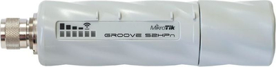 Точка за пристап MikroTik Groove 52HPn, 10 100 Mbit/s, антена 6 dBi, сива