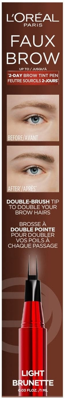 Оловка за веѓи Debenhams Infallible Faux Brow, 2-дневна тента, 1ml, Brunette