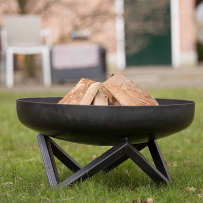 Vatër zjarri për kopsht RedFire Pello, 60cm, e zezë