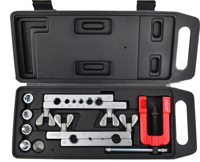 Set zgjerues tubash AWTools, për tuba 3-19mm, për frena dhe instalime, i kuq