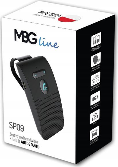 Handsfree për veturë Luxury Line SP09, Bluetooth 5.0, i zi