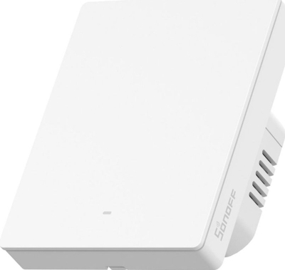 Ѕиден смарт прекинувач Sonoff M5 2C 80W, WiFi, Matter, бел