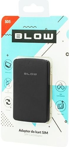 Set adapterësh SIM Blow S05, organizues vetëngjitës, me gjilpërë nxjerrëse SIM