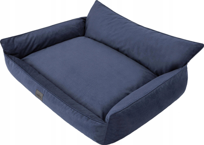 Shtrat-sofá për qen Joker Fancy XXXL, 132x106cm, me mbulesë që çahet e hiqet, blu navy