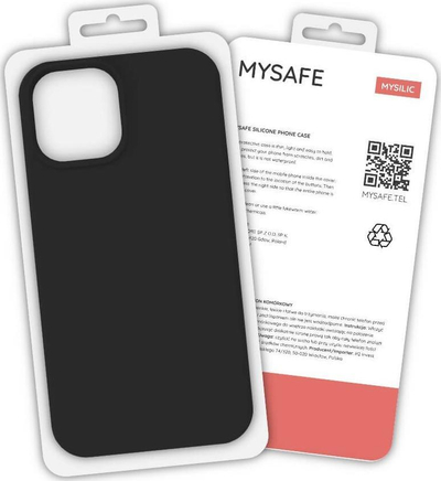 Силиконска маска за телефон Mysafe, Samsung Galaxy A02s, црна
