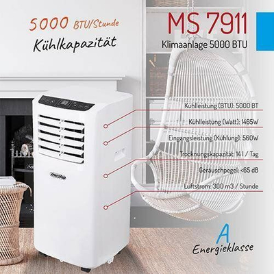 Klimë portative Mesko MS 7911, 560W, e bardhë