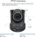 Kamerë për konferenca Rocware RC20, PTZ USB, Full HD 1080p, e zezë