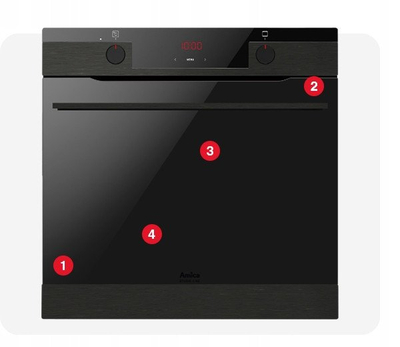 Furrë elektrike Gorenje ED3751BA V Pizza Studio, Pizza 300°C, pjekje me avull, e zezë