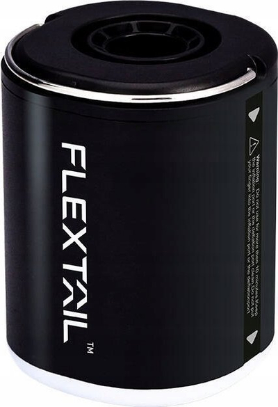 Pompë portative Flextail 2X Ultimate, 3 në 1, me llampë kampingu, e zezë