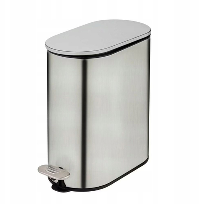 Kosh kozmetike WENKO Collungo, 5L, çelik inox satin, me pedale