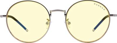 Syze kompjutri Gunnar Ellipse, xham amber, filtrim dritë blu 65%, kornizë argjendi