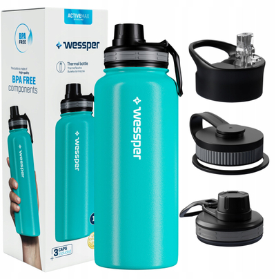 Termus Wessper ActiveMax Steeline, 1L, çelik inox, ngjyrë Sea