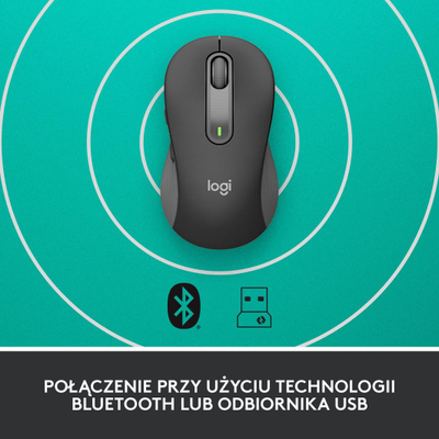 Maus Logitech M650, wireless, Bluetooth, USB, i hirt