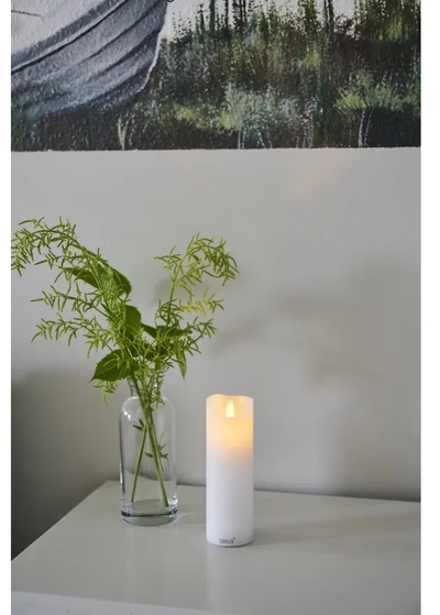 Qiri LED Sirius Sara, 5 x 15 cm, i rikarikueshëm, ngjyrë dylli natyrale