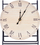 Orë tavoline druri TABLE CLOCK BASE, stil klasik, me shifra romake, ngjyrë druri e çelët