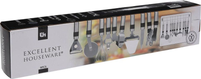 Set veglash kuzhine Kitchen Set, 9 copë, çelik inox, ngjyrë argjendt