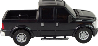 Lodër kamionçinë Ford F-350 Leantoys, me mekanizëm fërkimi, shkalla 1:28, e zezë