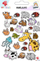 Stickerë për fëmijë Dodo Animals 1, set me ngjyra, 100 x 150 mm