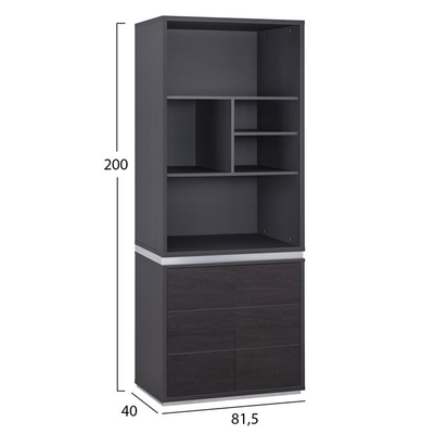 Raft librash zyre HM2090, 81.5x40x200 cm, dru trëndafili