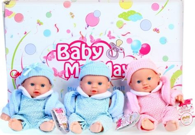 Kukull bebe Mega Creative Baby Doll, 20cm, rroba dimri, rozë ose blu