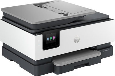 Printer multifunksion HP OfficeJet Pro 8122e, inkjet, me ngjyra, gri e bardhë