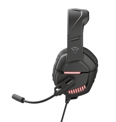 Kufje gaming Trust GXT 448 Nixxo, me kabllo, 3.5mm, me LED, të zeza