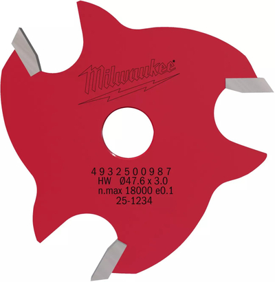 Кружна фреза Милвоки 4932500987, Ø47.6mm, 3mm карбид, црвена