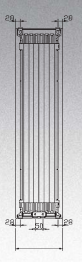 Radiator Stelrad VERTEX STYLE, lloji 22, 600x1600mm, i bardhë
