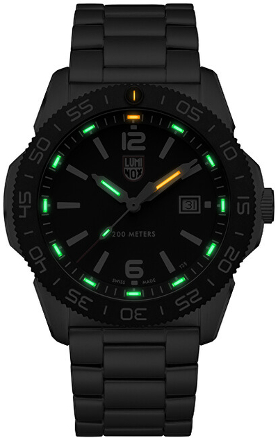 Orë dore për meshkuj Luminox Sea Pacific Diver XS.3122, e argjendtë