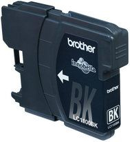 Kasetë boje Brother LC-1100BKBP2DR, paketë dyshe, e zezë
