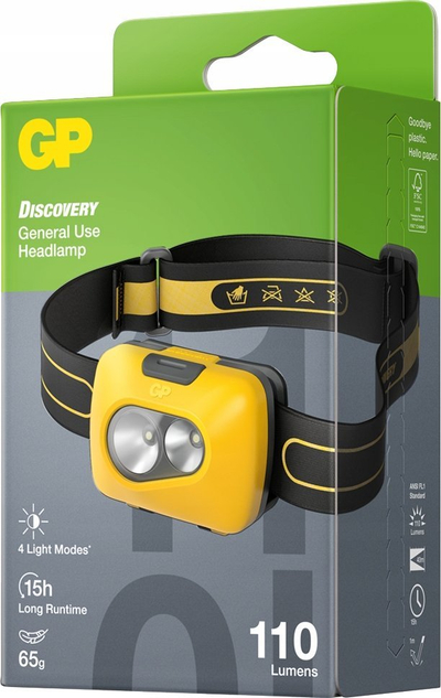Llambë koke GP Discovery CH42, LED 110lm, rreze 40m, blu