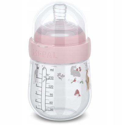Biberon për bebe Little Dutch Baby Bottle Fairy Garden, 165 ml, silikoni, rozë