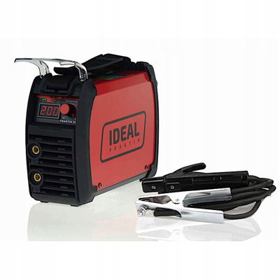 Aparat saldimi inverter Ideal PRAKTIK 205, 200A, ekran dixhital, i kuq