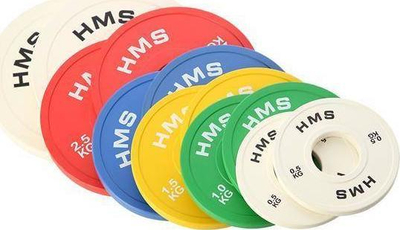 Disqe olimpike HMS CBRS50, 2 x 5 kg, çelik me gomë, ngjyrë e zezë