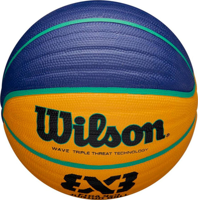 Top basketbolli Wilson FIBA 3x3 JR WTB1133XB, për fëmijë, e verdhë blu