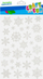 Stickera për dritare Craft with Fun Christmas Stars, 30 copë, borë dekorative, të bardha