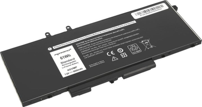Bateri laptopi Movano 4GVMP, 61Wh 8000mAh, për Dell Latitude 5400 5500 5510, e zezë