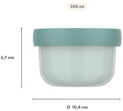 Kuti frutash Mepal Campus, 300ml, plastikë, blu
